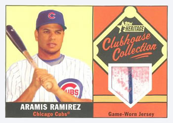 2010 Topps Heritage - Clubhouse Collection Relics #CCR-AR Aramis Ramirez Front