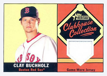 2010 Topps Heritage - Clubhouse Collection Relics #CCR-CB Clay Buchholz Front