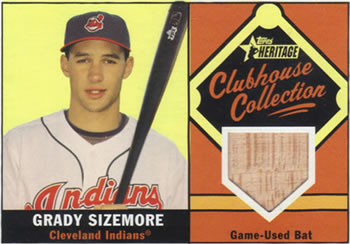 2010 Topps Heritage - Clubhouse Collection Relics #CCR-GS Grady Sizemore Front