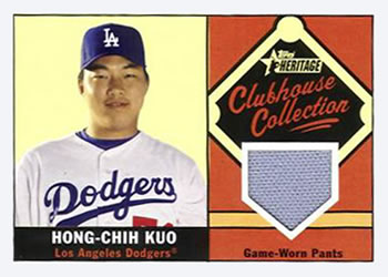 2010 Topps Heritage - Clubhouse Collection Relics #CCR-HCK Hong-Chih Kuo Front