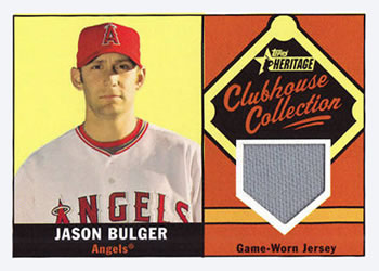 2010 Topps Heritage - Clubhouse Collection Relics #CCR-JB Jason Bulger Front