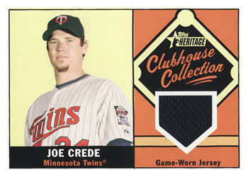 2010 Topps Heritage - Clubhouse Collection Relics #CCR-JCR Joe Crede Front