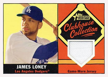 2010 Topps Heritage - Clubhouse Collection Relics #CCR-JL James Loney Front