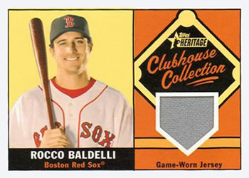 2010 Topps Heritage - Clubhouse Collection Relics #CCR-RB Rocco Baldelli Front