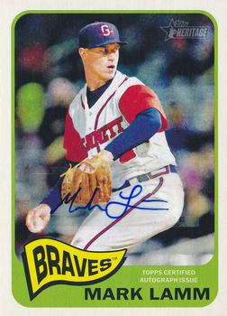 2014 Topps Heritage Minor League - Real One Autographs #ROA-ML Mark Lamm Front
