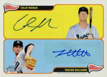 2014 Topps Heritage Minor League - Real One Dual Autographs #RDOA-MW Colin Moran / Trevor Williams Front
