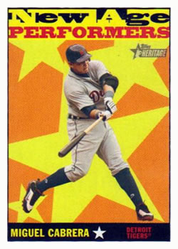 2010 Topps Heritage - New Age Performers #NAP13 Miguel Cabrera Front