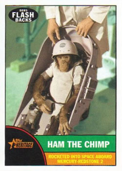 2010 Topps Heritage - News Flashbacks #NF3 Ham the Chimp Front