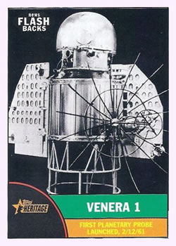 2010 Topps Heritage - News Flashbacks #NF4 Venera 1 Front