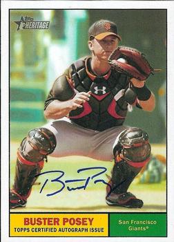 2010 Topps Heritage - Real One Autographs #ROABP Buster Posey Front