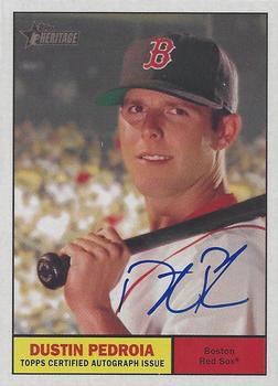 2010 Topps Heritage - Real One Autographs #ROADP Dustin Pedroia Front