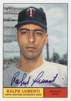 2010 Topps Heritage - Real One Autographs #ROARL Ralph Lumenti Front