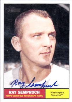 2010 Topps Heritage - Real One Autographs #ROARS Ray Semproch Front