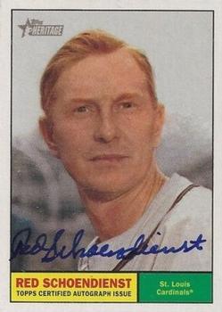 2010 Topps Heritage - Real One Autographs #ROARSC Red Schoendienst Front