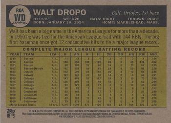 2010 Topps Heritage - Real One Autographs #ROAWD Walt Dropo Back