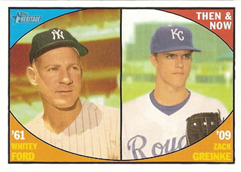 2010 Topps Heritage - Then and Now #TN6 Whitey Ford / Zack Greinke Front