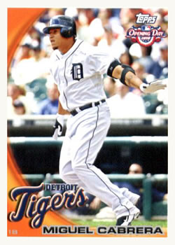 2010 Topps Opening Day #150 Miguel Cabrera Front