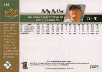 2010 Upper Deck #239 Billy Butler Back