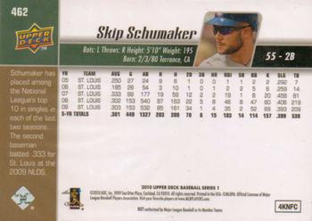 2010 Upper Deck #462 Skip Schumaker Back