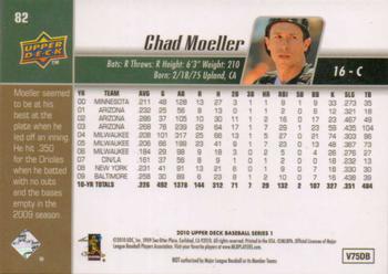 2010 Upper Deck #82 Chad Moeller Back