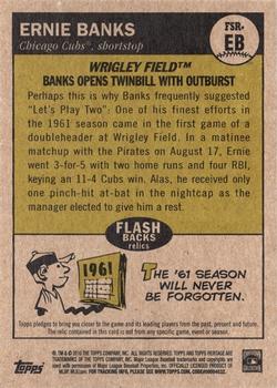 2010 Topps Heritage - Baseball Flashback Stadium Relics #FSR-EB Ernie Banks Back