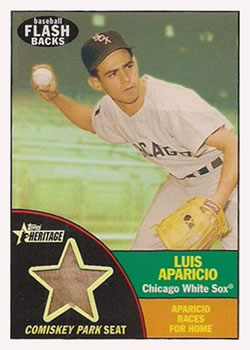 2010 Topps Heritage - Baseball Flashback Stadium Relics #FSR-LA Luis Aparicio Front