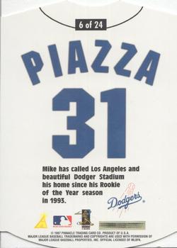 1997 Pinnacle - Home/Away #6 Mike Piazza Back