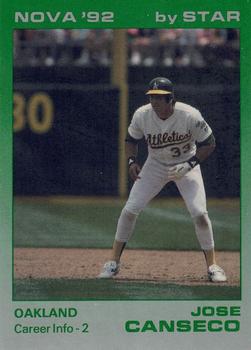 1992 Star Nova #97 Jose Canseco Front