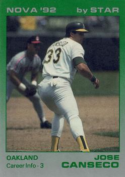 1992 Star Nova #98 Jose Canseco Front