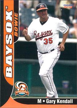 2013 Choice Bowie Baysox #28 Gary Kendall Front