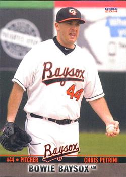 2014 Choice Bowie Baysox #18 Chris Petrini Front