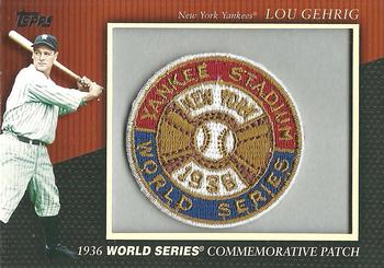 2010 Topps - Manufactured Commemorative Patch #MCP-8 Lou Gehrig Front