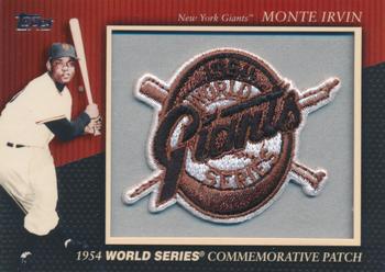 2010 Topps - Manufactured Commemorative Patch #MCP-13 Monte Irvin Front