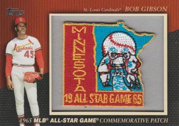 2010 Topps - Manufactured Commemorative Patch #MCP-19 Bob Gibson Front