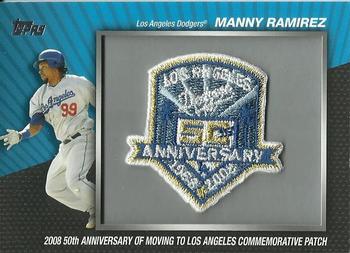 2010 Topps - Manufactured Commemorative Patch #MCP-41 Manny Ramirez Front
