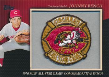 2010 Topps - Manufactured Commemorative Patch #MCP52 Johnny Bench Front
