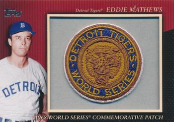 2010 Topps - Manufactured Commemorative Patch #MCP69 Eddie Mathews Front