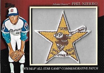 2010 Topps - Manufactured Commemorative Patch #MCP77 Phil Niekro Front