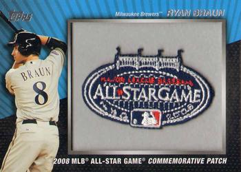 2010 Topps - Manufactured Commemorative Patch #MCP98 Ryan Braun Front