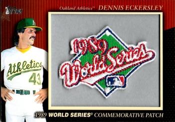 2010 Topps - Manufactured Commemorative Patch #MCP-30 Dennis Eckersley Front