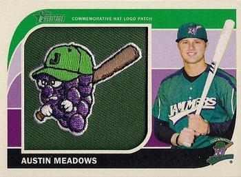 2014 Topps Heritage Minor League - Manufactured Minor League Hat Patches #MP-AM Austin Meadows Front