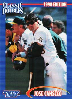 1998 Kenner Starting Lineup Cards Classic Doubles #546425 Jose Canseco Front
