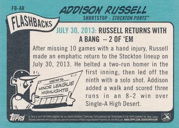 2014 Topps Heritage Minor League - Flashbacks #FB-AR Addison Russell Back