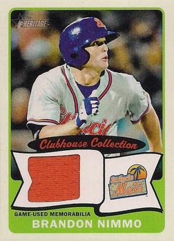 2014 Topps Heritage Minor League - Clubhouse Collection Relics #CCR-BN Brandon Nimmo Front