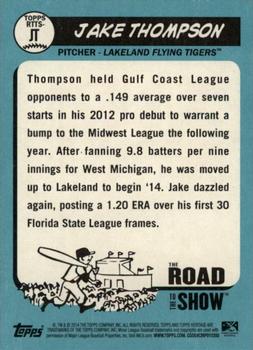 2014 Topps Heritage Minor League - The Road to the Show #RTTS-JT Jake Thompson Back