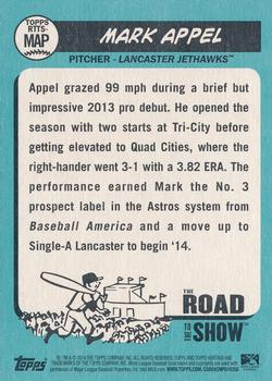 2014 Topps Heritage Minor League - The Road to the Show #RTTS-MAP Mark Appel Back