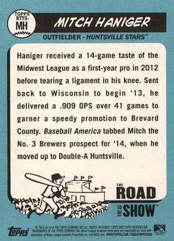 2014 Topps Heritage Minor League - The Road to the Show #RTTS-MH Mitch Haniger Back