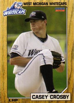 2009 Choice West Michigan Whitecaps #5 Casey Crosby Front