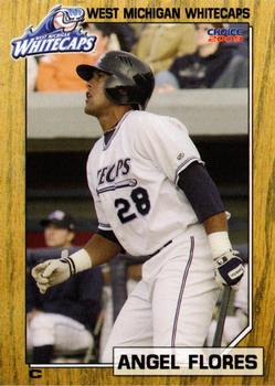 2009 Choice West Michigan Whitecaps #7 Angel Flores Front