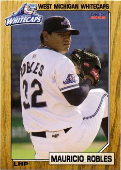 2009 Choice West Michigan Whitecaps #19 Mauricio Robles Front